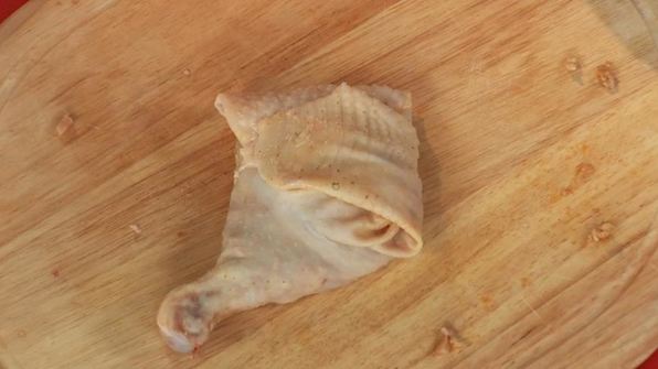 куриная ножка, фаршированная грибами