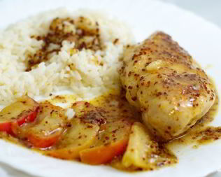 Куриное филе в медово-горчичном соусе