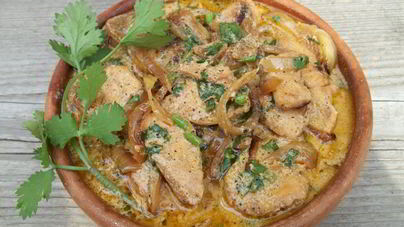 Куриное филе в сметане