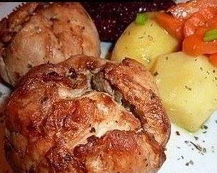 Курица с грибами