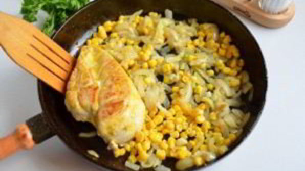 курица с куркумой в кисло-сладком соусе