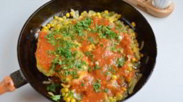 курица с куркумой в кисло-сладком соусе