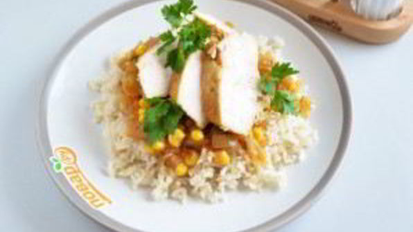 курица с куркумой в кисло-сладком соусе