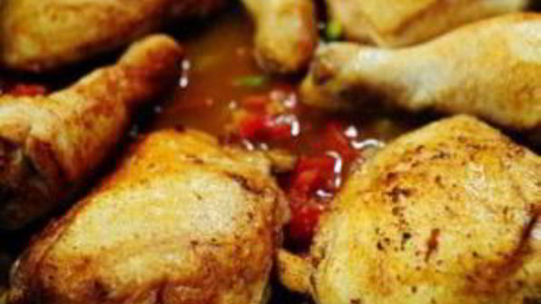 курица с оливками