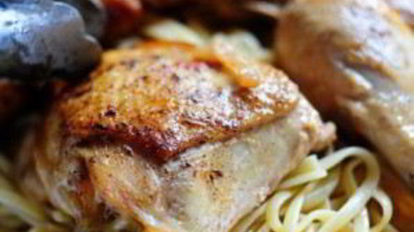 курица с оливками