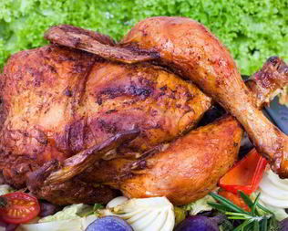 Курица с овощами в рукаве в духовке