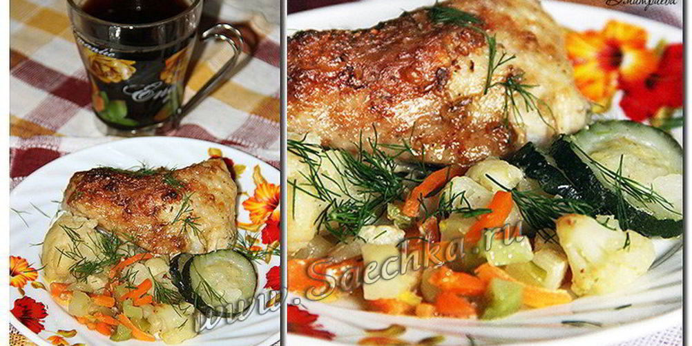 Рецепт курица с овощами