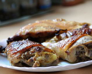 Курица с пряным апельсиновым соусом