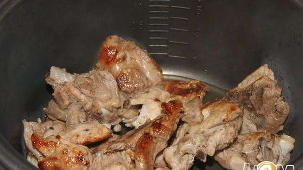 курица с рисом и овощами