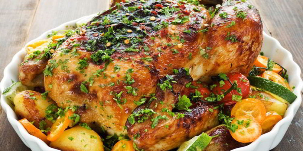 Рецепт курица с травами и лимоном