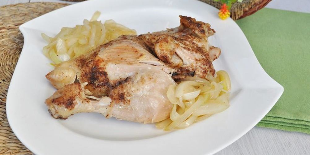 Рецепт курица в майонезе с луком в духовке