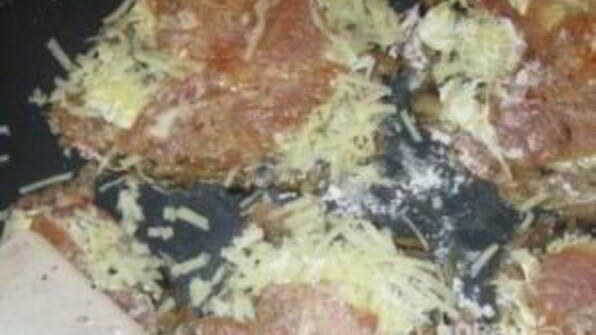 мясо с грибами и сыром