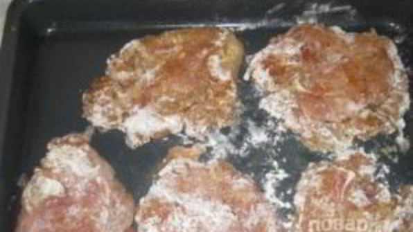 мясо с грибами и сыром