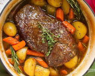 Мясо с картошкой в духовке