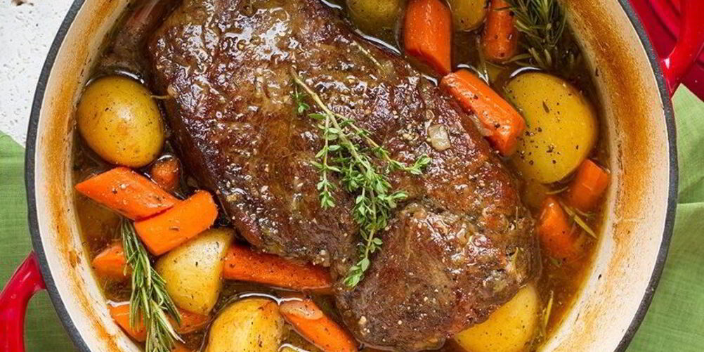 Рецепт мясо с картошкой в духовке