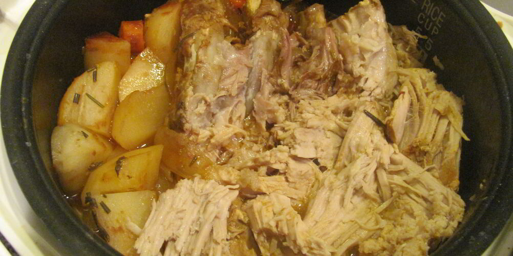 Рецепт мясо с картошкой в мультиварке