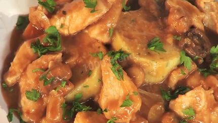 Мясо с кнедликами