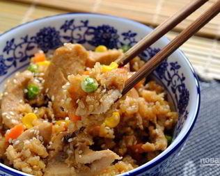 Мясо с соусом терияки