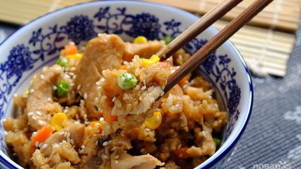 Мясо с соусом терияки