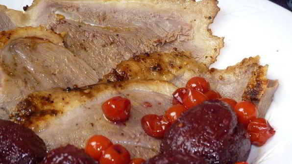 пикантная утка со сливами