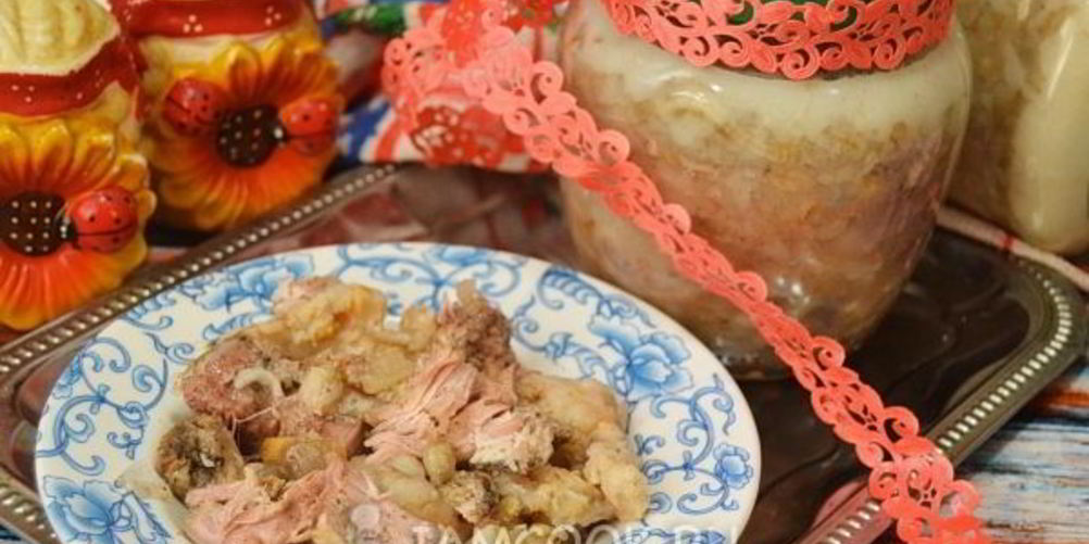 Рецепт свиная тушенка с перловкой