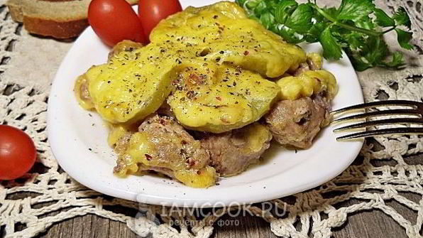 свинина с киви в духовке