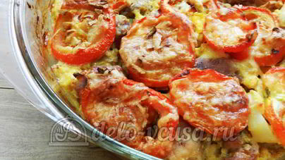 Свинина с овощами в духовке