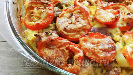 Свинина с овощами в духовке