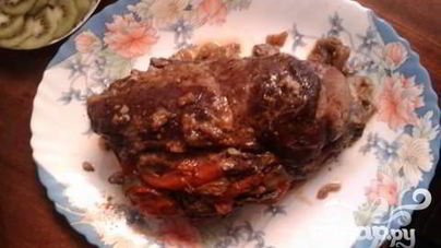 Свинина с овощами, запеченные в фольге