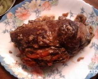 Свинина с овощами, запеченные в фольге