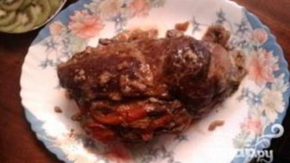 свинина с овощами, запеченные в фольге