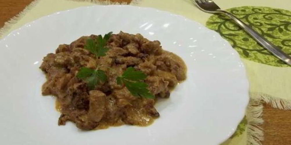 Рецепт свинина в сметане