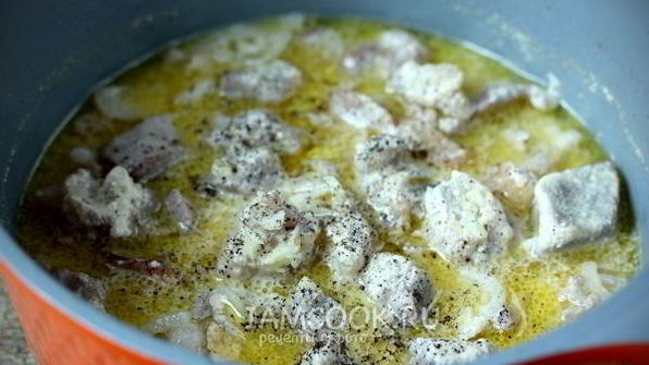 свинина в сметанно-горчичном соусе