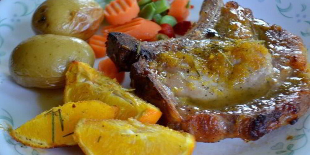 Рецепт свиные отбивные в медовой-апельсиновой глазури