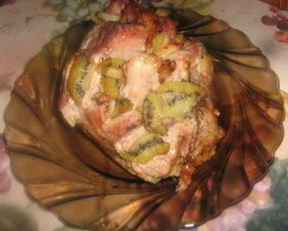 Телятина, запеченная с киви