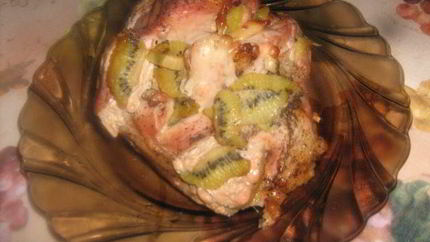 Телятина, запеченная с киви