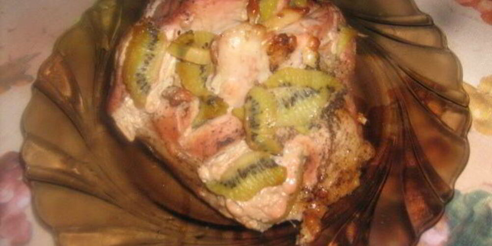 Рецепт телятина, запеченная с киви