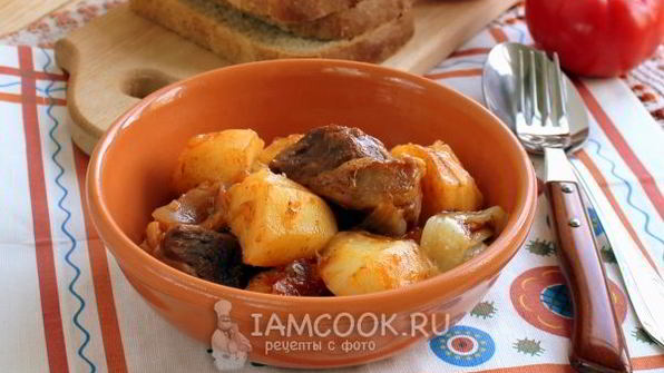 тушеная баранина с картошкой в мультиварке