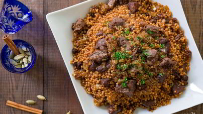 Тушеная баранина с кускусом