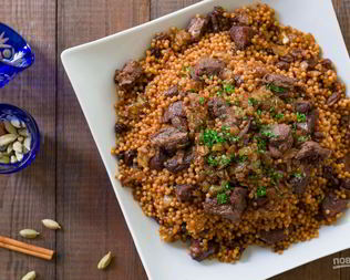 Тушеная баранина с кускусом