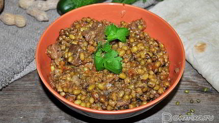 Тушеная баранина с машем