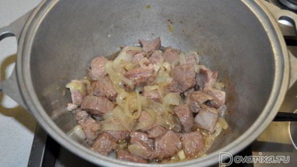 тушеная баранина с машем