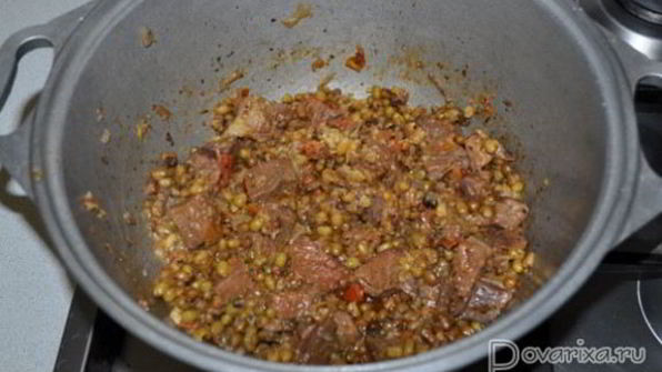 тушеная баранина с машем