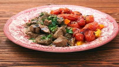 Тушеная телятина