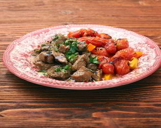 Тушеная телятина