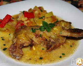 Утка в апельсиновом соусе