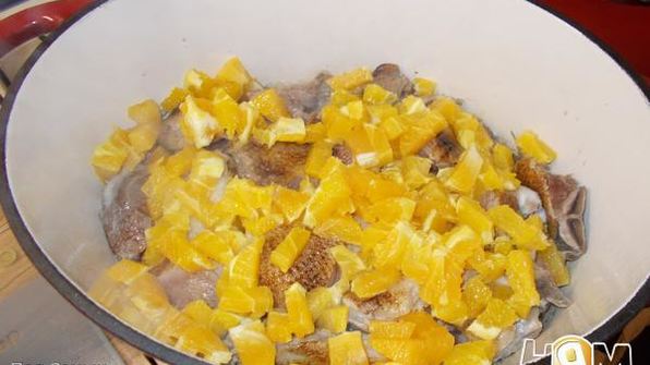 утка в апельсиновом соусе