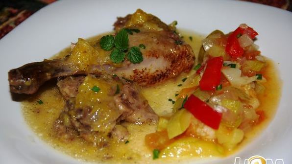 утка в апельсиновом соусе