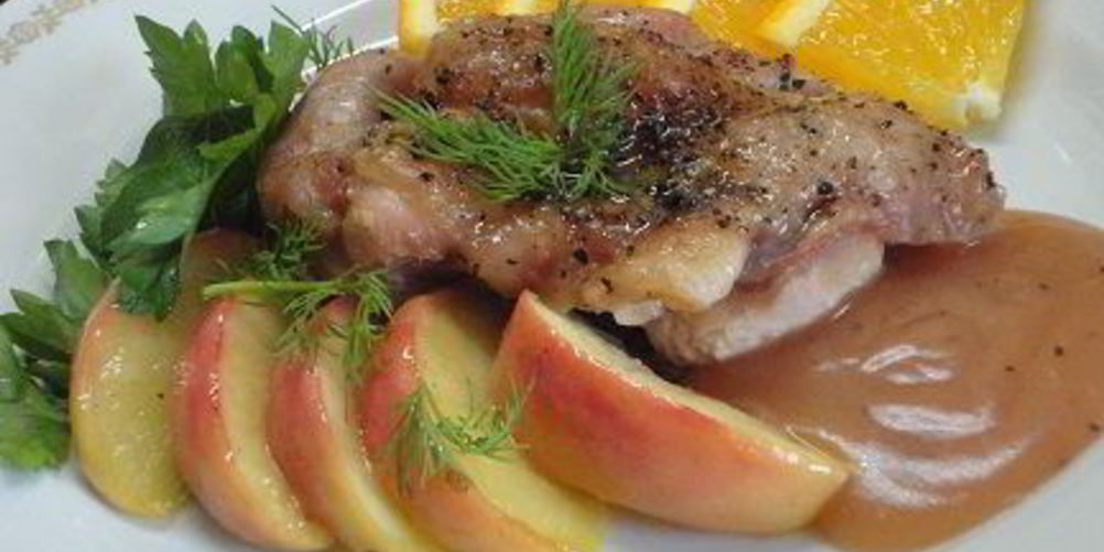 Рецепт утка в яблочно-апельсиновом соусе