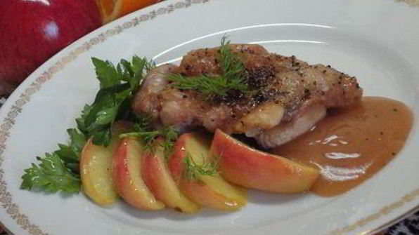 утка в яблочно-апельсиновом соусе